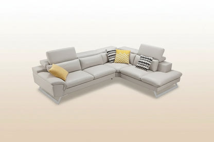 5 Seater Lounge Cream Colour Leatherette Corner Sofa Couch with Chaise