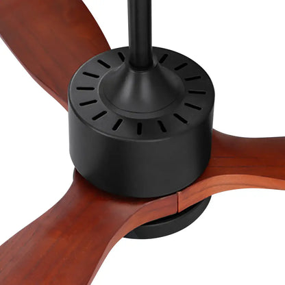52’’ Ceiling Fan Ac Motor 3 Blades W/light - Dark Wood