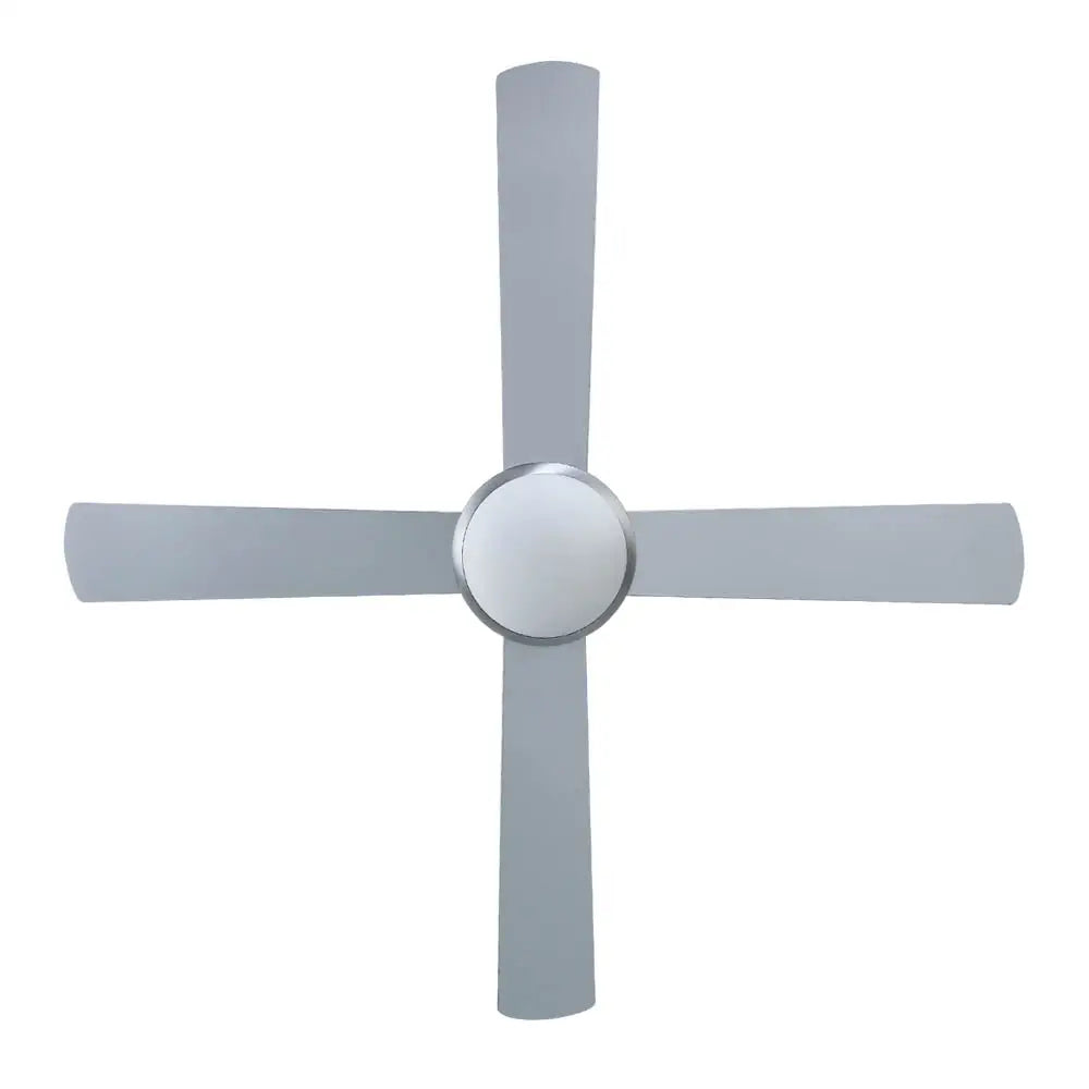 52’’ Ceiling Fan Ac Motor W/light W/remote - Silver