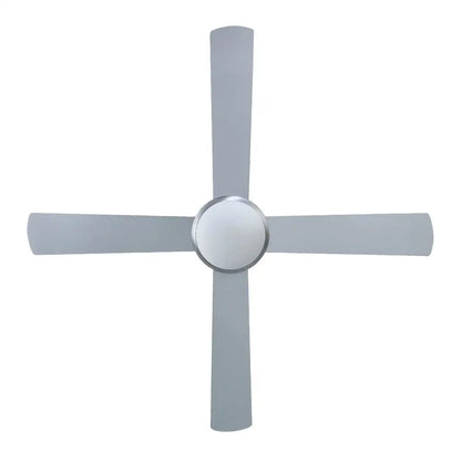 52’’ Ceiling Fan Ac Motor W/light W/remote - Silver