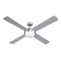 52’’ Ceiling Fan Ac Motor W/light W/remote - Silver