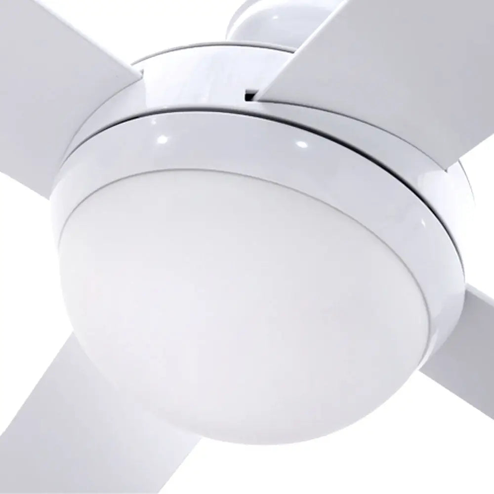 52’’ Ceiling Fan Ac Motor W/light W/remote - White