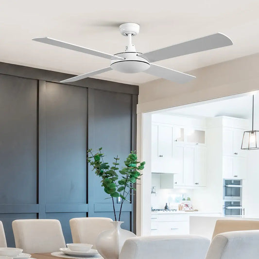 52’’ Ceiling Fan W/remote - White