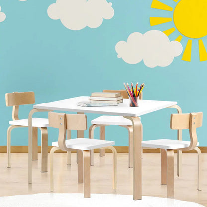5pcs Kids Table and Chairs Set Activity Toy Play Desk