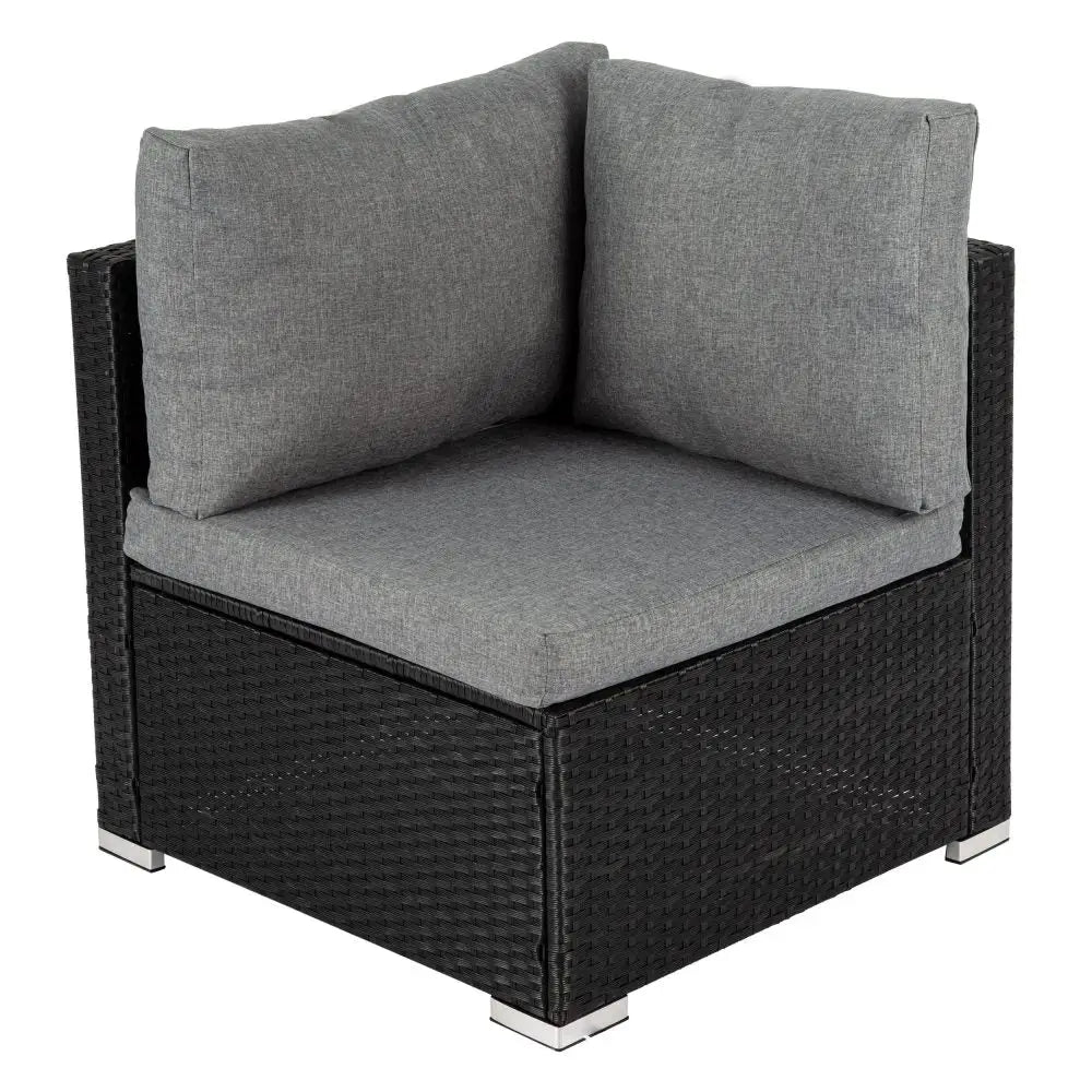 6pcs Outdoor Modular Lounge Sofa Coogee-black