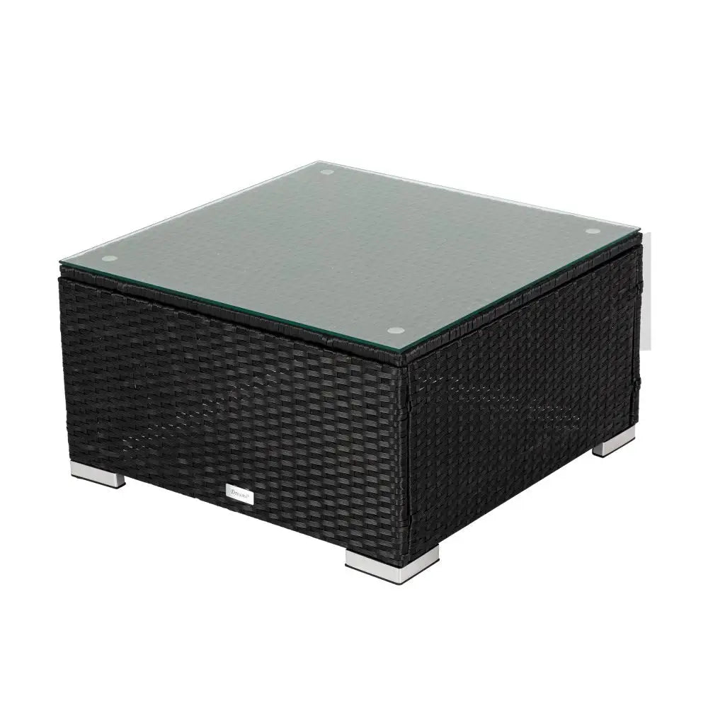 6pcs Outdoor Modular Lounge Sofa Coogee-black