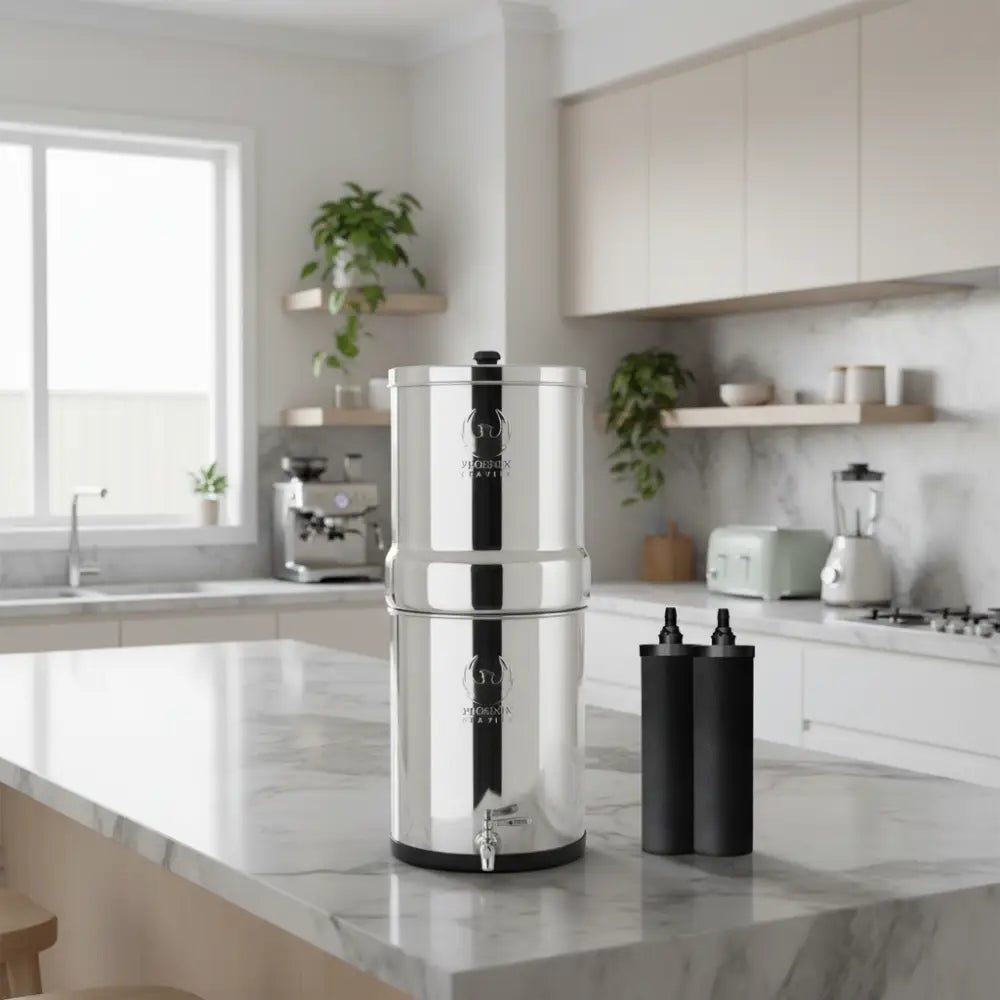 8l Premium Stainless Steel Gravity Water Filter with Tap (smart Carbon Filter)