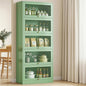 Light Green buffet sideboard metal cabinet green 79cm x 32cm x 175cm - home storage cabinet Australia