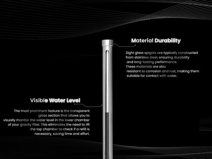 Vision Tap for Premium Stainless Steel Gravity Water Filter