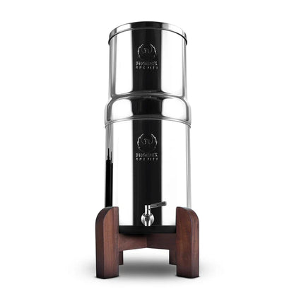 Teak Wood Stand For Stainless Steel Gravity Water Filter