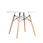 Artiss Dining Table Round White 4 Seater 90CM - Furniture > Dining > Dining Tables