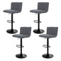 Artiss 4x Bar Stools Vintage Leather Gas Lift Grey - Furniture > Bar Stools & Chairs > Massage Chairs