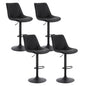 Artiss 4x Bar Stools Kitchen Swivel Gas Lift Counter Chair Diamond Leather Black