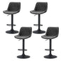 Artiss 4x Bar Stools Gas Lift Vintage Leather Black - Furniture > Bar Stools & Chairs > Massage Chairs