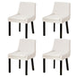 Artiss Dining Chairs Set of 4 Corduroy Wooden Beige - Furniture > Dining > Kitchen & Dining Chairs