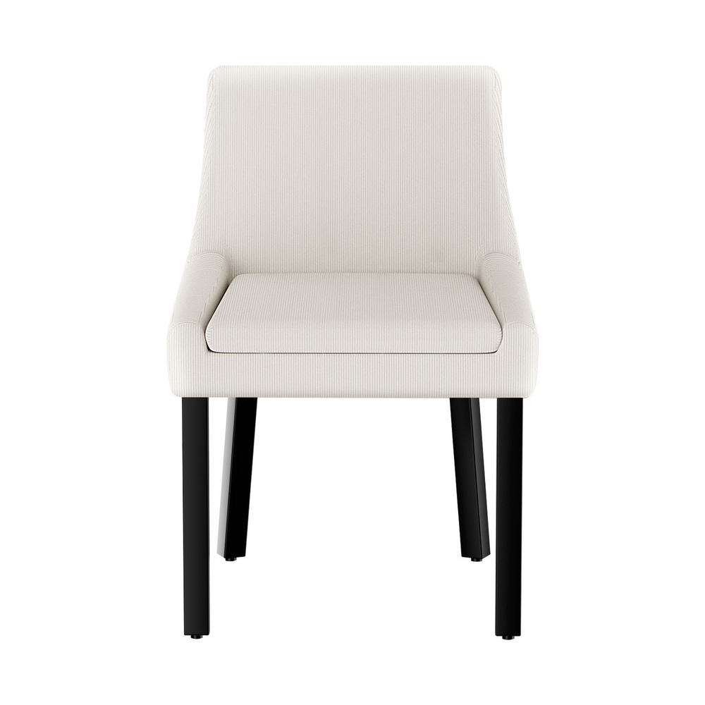 Artiss Dining Chairs Set of 4 Corduroy Wooden Beige - Furniture > Dining > Kitchen & Dining Chairs