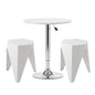 Artiss Bar Stools and Table Set 3PCS Dining Desk Kitchen Chairs Cafe Pub White