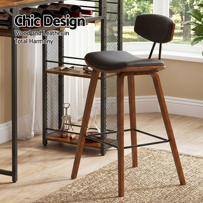 3PCS Bar Table and Stools Set Dining Table Solid Wood Kitchen Chairs Cafe Pub