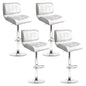 Artiss 4x Bar Stools Gas Lift Leather Padded White - Furniture > Bar Stools & Chairs > Table & Bar Stools