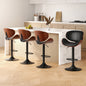 Artiss 4x Bar Stools Gas Lift Leather Padded Black - Furniture > Bar Stools & Chairs > Table & Bar Stools