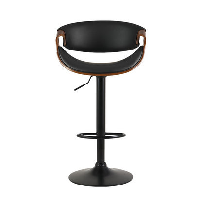 Artiss Bar Stools Gas Lift Leather w/Armrest Furniture > Bar Stools & Chairs > Table & Bar Stools