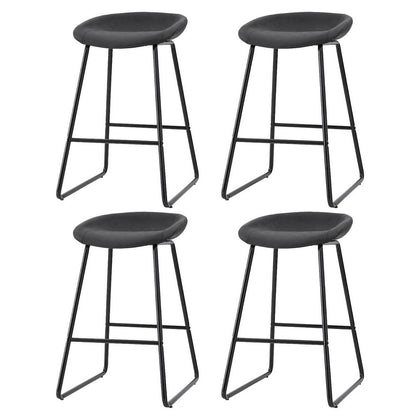 Artiss 4x Bar Stools Kitchen Dining Chairs Counter Stool PU Leather Metal Furniture > Bar Stools & Chairs > Table & Bar