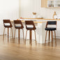 Artiss 4x Bar Stools Swivel Leather Chair 76cm - Furniture > Bar Stools & Chairs > Table & Bar Stools