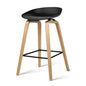 4x Artiss Bar Stools Kitchen Counter Stool Dining Chairs Wooden Black Furniture > Bar Stools & Chairs > Table & Bar