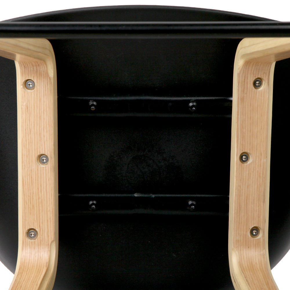 4x Artiss Bar Stools Kitchen Counter Stool Dining Chairs Wooden Black Furniture > Bar Stools & Chairs > Table & Bar