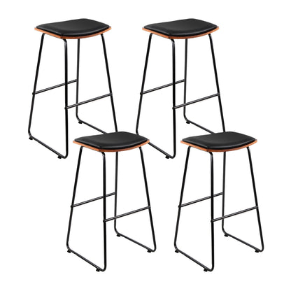 Artiss 4x Bar Stools Leather Padded Metal Furniture > Bar Stools & Chairs > Table & Bar Stools