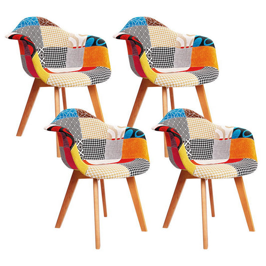 Artiss Dining Chairs Set of 4 Fabric Retro Replica DSW - Furniture > Dining > Kitchen & Dining Chairs