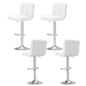 Artiss 4x Bar Stools Leather Gas Lift White - Furniture > Bar Stools & Chairs > Table & Bar Stools