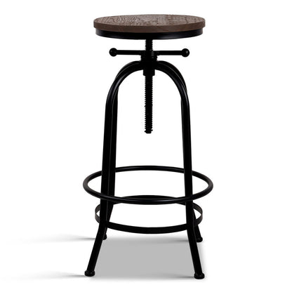 Artiss Bar Stools Adjustable Wood Chairs - Furniture > Bar Stools & Chairs > Table & Bar Stools