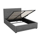 Artiss Bed Frame Double Size Gas Lift Grey TIYO - Furniture > Bedroom > Beds & Bed Frames