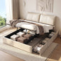 King Bed Frame Gas Lift Storage 3 Drawers Adjustable Headboard Platform Base