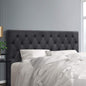 Artiss Bed Head Headboard King Size Fabric - CAPPI Charcoal - Furniture > Bedroom > Headboards