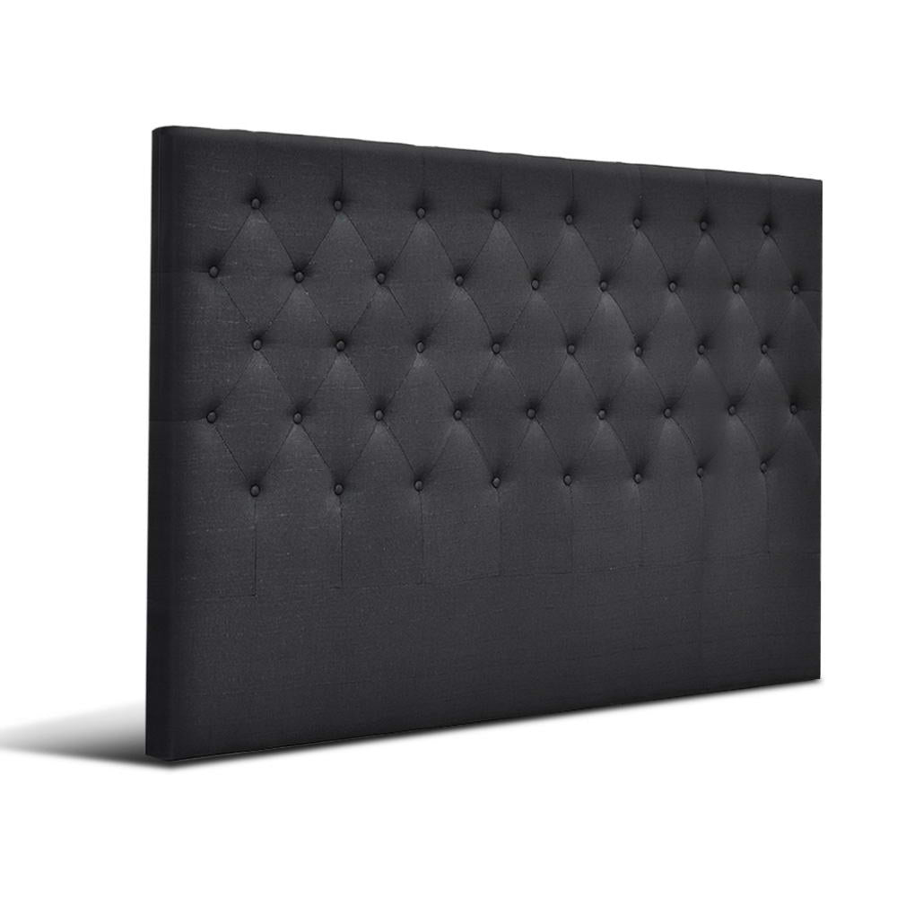 Artiss Bed Head Headboard King Size Fabric - CAPPI Charcoal - Furniture > Bedroom > Headboards