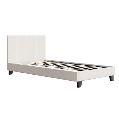 Artiss Bed Frame King Single Size Boucle NEO - Furniture > Bedroom > Beds & Bed Frames