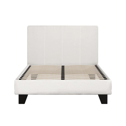 Artiss Bed Frame King Single Size Boucle NEO - Furniture > Bedroom > Beds & Bed Frames