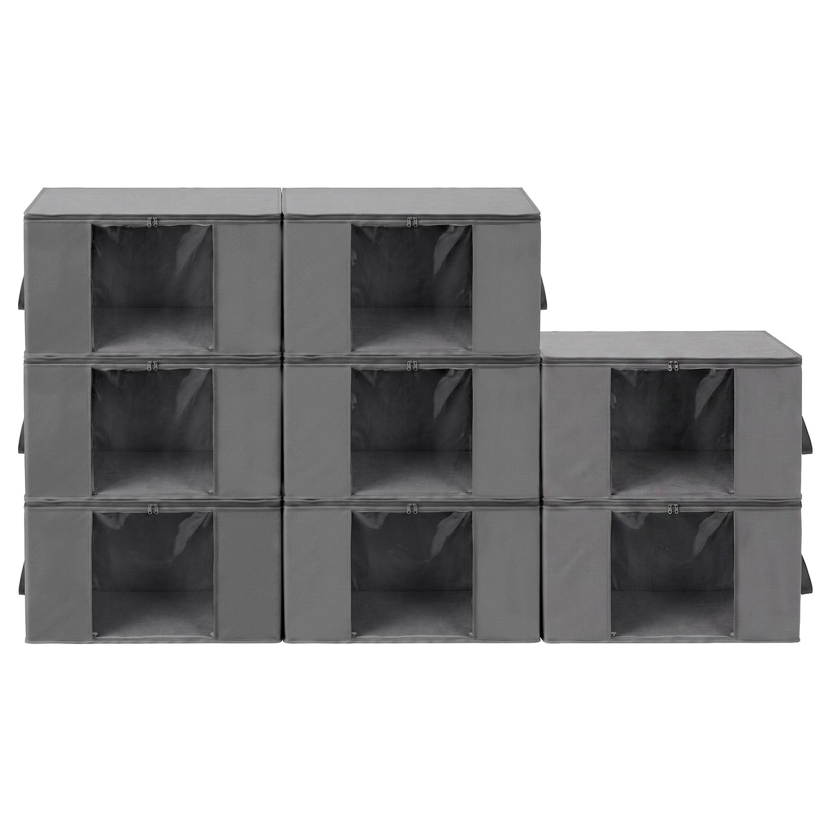 Blanket Storage Bags Box X8 Clothes Quilt Container 84L Organiser Grey