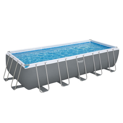 Bestway Swimming Pool 640x274x132cm Steel Frame Above Ground Pools Filter Pump Ladder 19281L - Home & Garden > Pool &