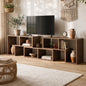 Modular TV Stand 3 Piece Entertainment Unit Adjustable Bookcase Shelf