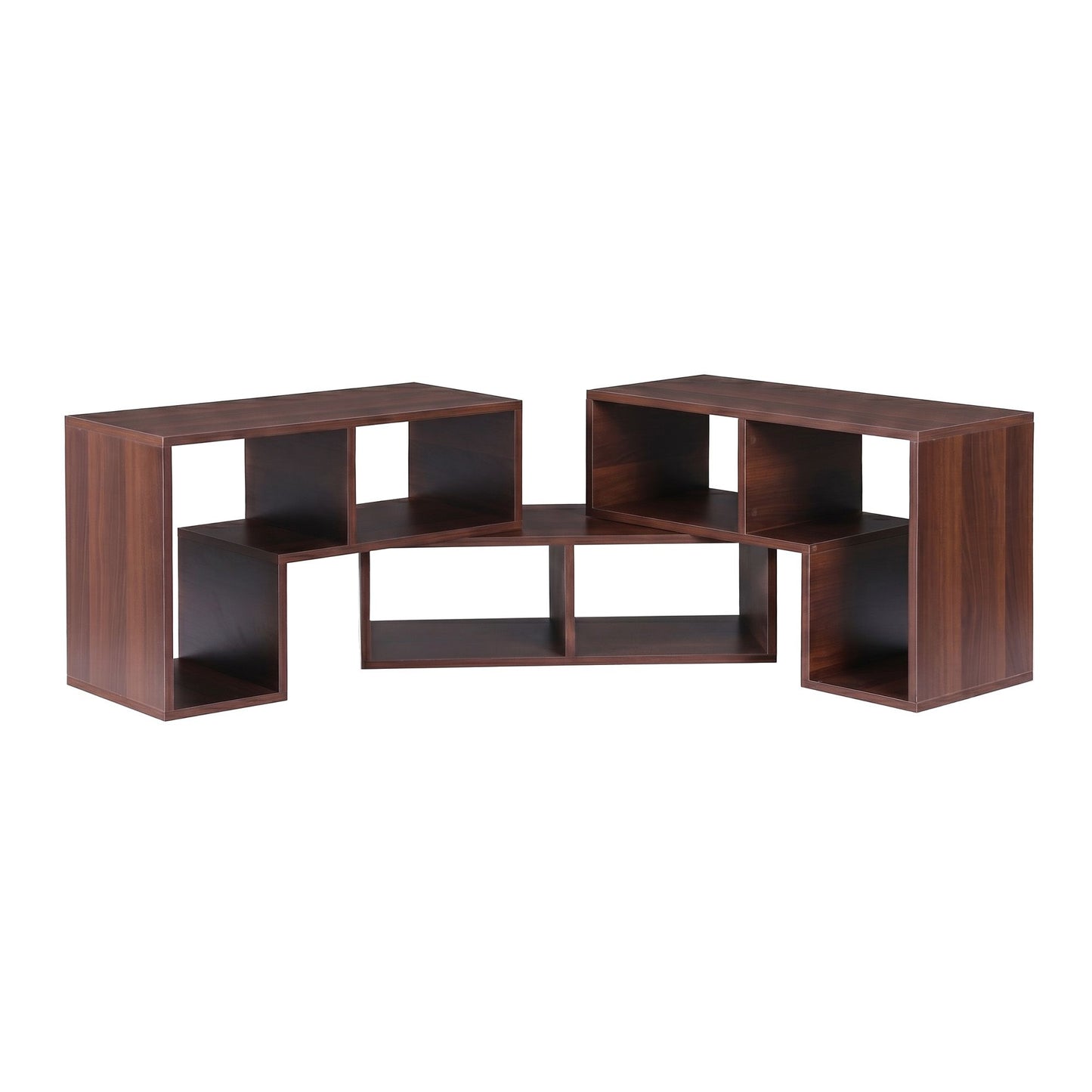 Modular TV Stand 3 Piece Entertainment Unit Adjustable Bookcase Shelf