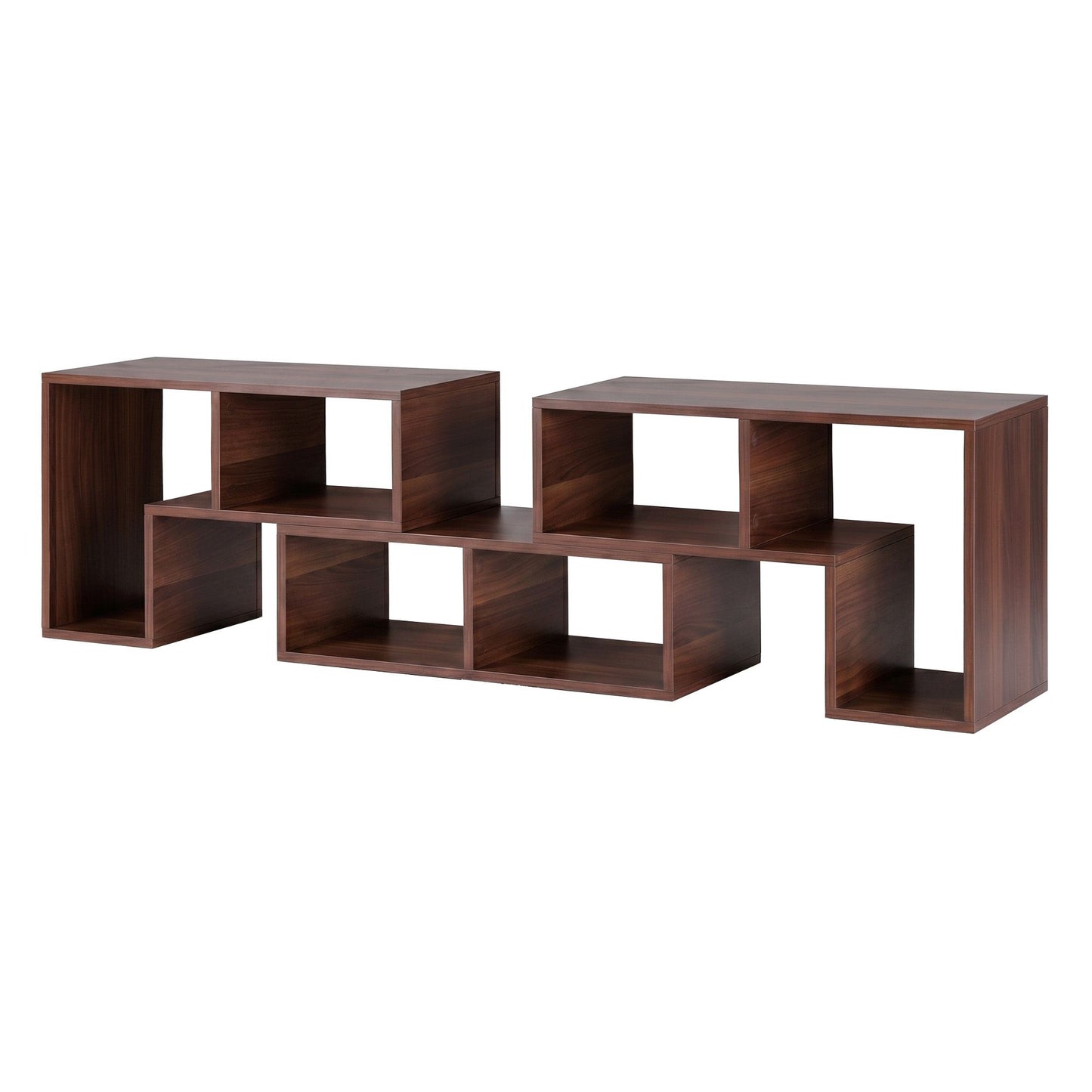 Modular TV Stand 3 Piece Entertainment Unit Adjustable Bookcase Shelf