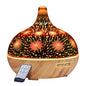 Devanti Aroma Diffuser Aromatherapy 3D Glass 400ml - Appliances > Aroma Diffusers & Humidifiers