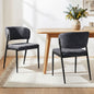 Linen Dining Chairs Set of 2 – Charcoal