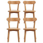 4x Dining Chairs Wooden Kitchen Accent Chair Cafe Lounge Rubber Wood - Furniture > Dining > Kitchen & Dining Chairs