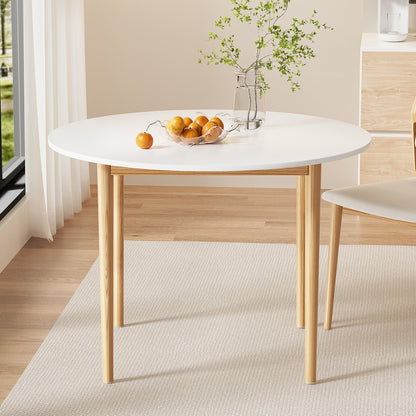 Artiss Dining Table Round White 108CM Diameter Demi Furniture > Dining > Dining Tables