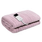 Giselle Electric Throw Rug Heated Blanket Fleece Pink - Home & Garden > Bedding > Blankets & Throws