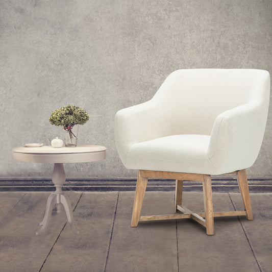 Armchair Tub Chair Beige Aston - Furniture > Bar Stools & Chairs > Arm Chairs & Recliners